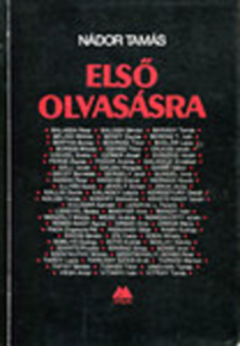 Nádor Tamás - Első olvasásra (Dedikált)