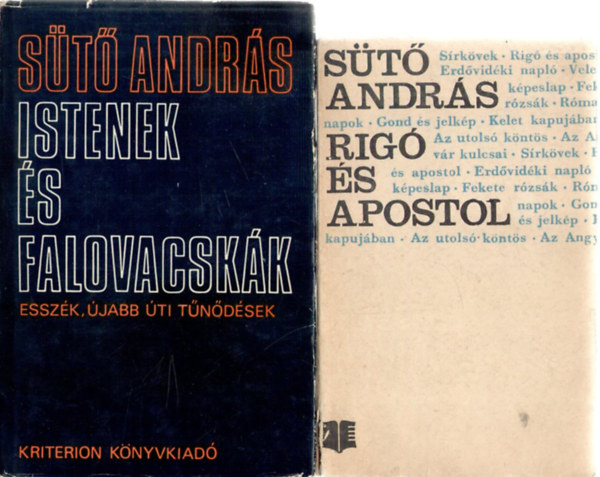 S�t� Andr�s - 2 db S�t� Andr�s k�nyv : Rig� �s apostol - Istenek �s falovacsk�k