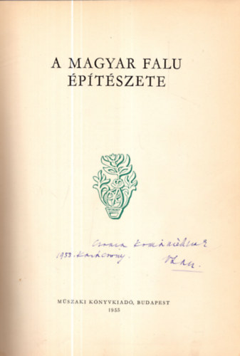 K�rolyi,Per�nyi,T�th,Vargha - A magyar falu �p�t�szete
