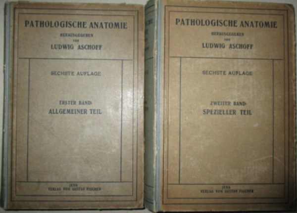L. Aschoff - PATHOLOGISCHE ANATOMIE ein Lehrbuch für studierende und arzte I-II