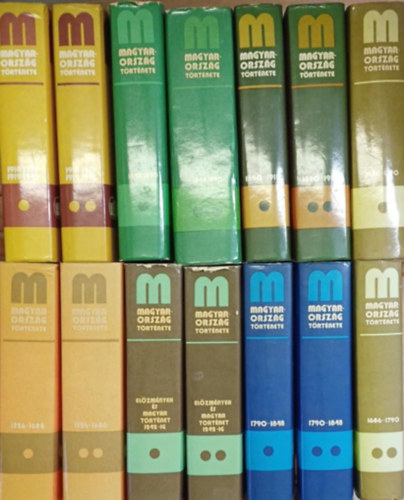 Ember Gy�z�  (szerk.), Heckenast Guszt�v (szerk.), M�rei Gyula (szerk.), Han�k P�ter (szerk.), R�nki Gy�rgy (szerk.), Pach Zsigmond P�l (a szerkeszt� bizotts�g vez Sz�kely Gy�rgy (szerk.) - Magyarorsz�g t�rt�nete 14 k�tetben: El�zm�nyek �s magyar t�rt�net 1242-ig I-II. + 1526-1686 I-II. + 1686-1790 I-II. + 1790-1848 I-II. + 1890-1918 I-II. + 1918-1919 1919-1945 I-II. (14 k�tet)