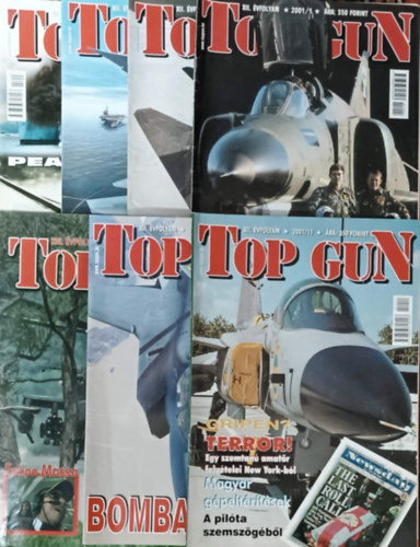 Trs  Istvn  (Fszerk.) - Top Gun magazin szrvnyszmok (2001, 2002 - 7 db)