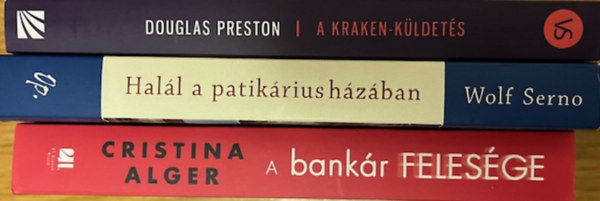 Wolf Serno, Cristina Alger Douglas Preston - Krimi könyvcsomag (3 kötet)
