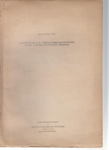 Gervers-Molnár Vera - A Sárospataki R.K. Plébániatemplom története az 1964-65 évek ásatásainak tükrében.