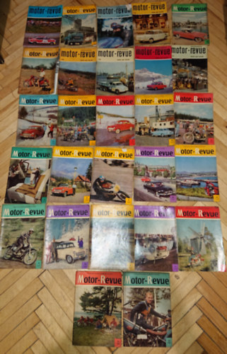27 db Tscheslovakische Motor-Revue magazin:1961/7,9,10,11,12,1962/11,12 1963/a janu�ri sz�m kiv�tel�vel mind a 11 sz�m, 1964/1,2,10, 11 1965/5 1966/1,2,3,4, 1968/3, 1975/9