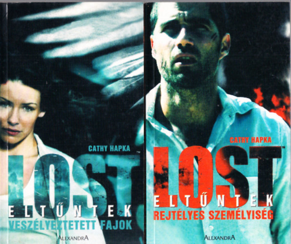 Cathy Hapka - 2 db. Lost- Elt�ntek k�tet (Vesz�lyeztetett fajok + Rejt�lyes szem�lyis�g)