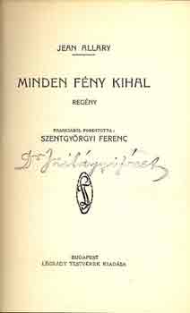 Jean Allary - Minden f�ny kihal