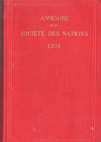 Georges Ottlik - Annuaire de la Soci�t� des Nations 1928