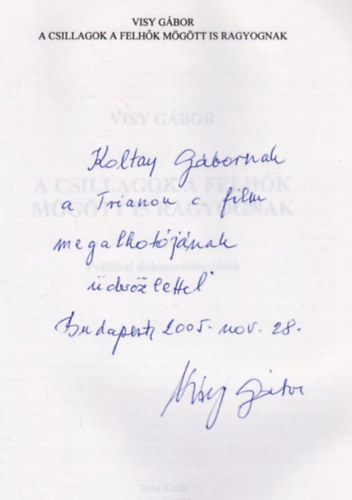 Visy Gbor - A csillagok a felhk mgtt is ragyognak