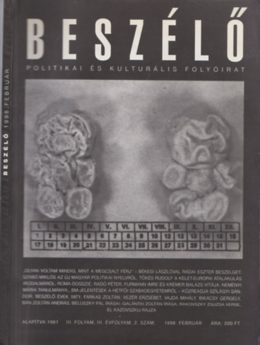 Fekete Éva - Beszélő - Politikai és kulturális folyóirat (1998. február - III. folyam, III. évfolyam, 2. szám)