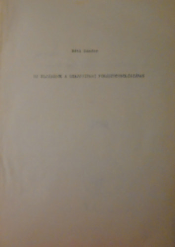 R�ti S�ndor - �j elj�r�sok a gyapj�ipari fon�stechnol�gi�ban