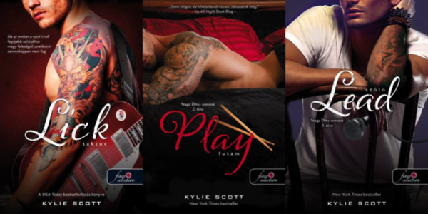 Kylie Scott - Stage Dive sorozat 1.-3.: Lick - Taktus + Play - Futam+ Lead - Szl (sszesen 3 m)