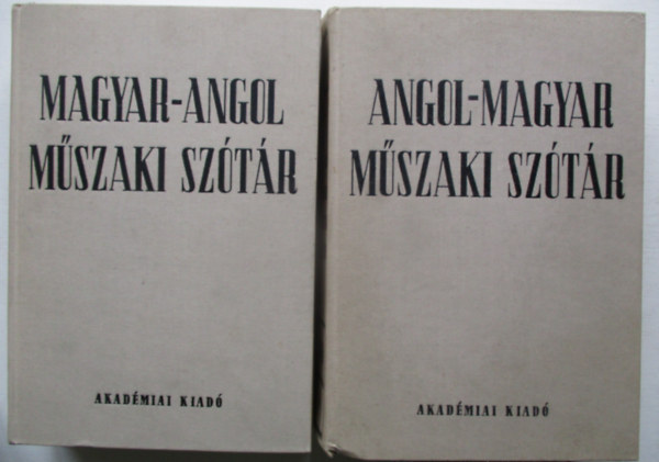 Nagy Ern-Klr Jnos - Angol-magyar, magyar-angol mszaki sztr I-II.