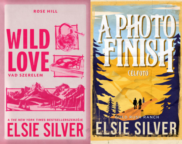 Elsie Silver - 2 db Elsie Silver K�L�NLEGES KIAD�S�, �LDEKOR�LT romantikus reg�ny: Wild Love - Vad szerelem - (K�l�nleges kiad�s) + A Photo Finish - C�lfot� - (K�l�nleges kiad�s)