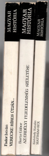Kisfaludy Katalin, Fodor István Bartha Gábor - 3 db Magyar História kötet: Matthias rex +Az Erdélyi fejedelemség születése +Verecke híres útján
