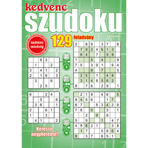 Kedvenc Szudoku 2025/11