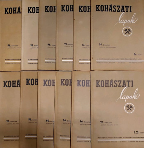 �rkos Frigyes, Dr. Varga Ferenc (szerk.) - Koh�szati Lapok 96. �vfolyam 1.-12. sz�m (1963. janu�r-december)