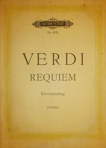 Kurt Soldan (szerk.) - Verdi - Requiem