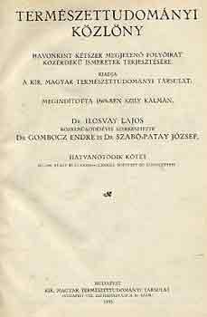 DR. ilosvay-Dr. Gombocz-Szab� - Term�szettudom�nyi k�zl�ny 1933