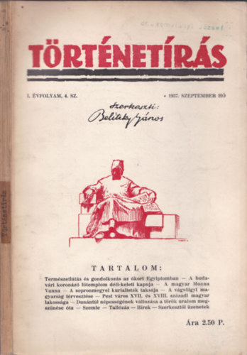 Belitzky Jnos (szerk.) - Trtnetrs I. vfolyam 4. szm (1937. szeptember)