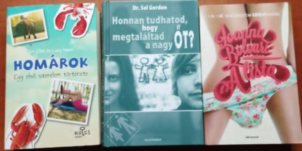 Bolouri Joanna Tom Ellen és Lucy Ivison - 3db Nőcis könyv.Homárok,A lista,Honnan tudhatod, hogy megtaláltad a nagy Őt?
