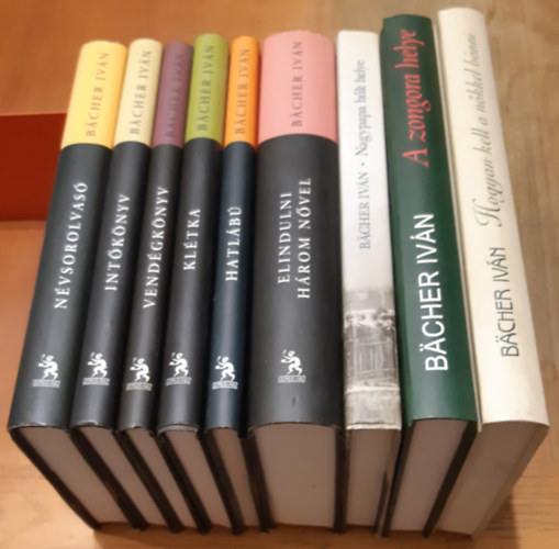 B�cher Iv�n - N�vsorolvas� + Hogyan kell a n�kkel b�nni + A zongora helye + Nagypapa h�lt helye + Elindulni h�rom n�vel + Hatl�b� + Kl�tka + Vend�gk�nyv + Int�k�nyv