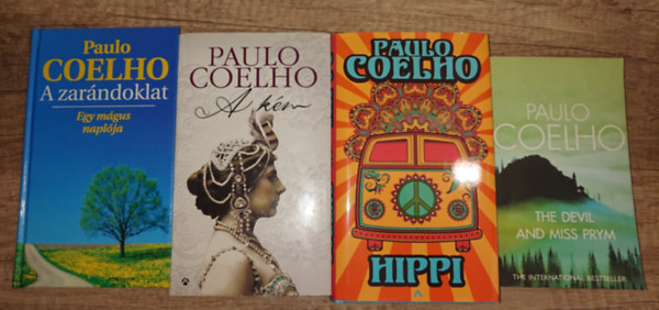 Paulo Coelho - 3 k�nyv Paulo Coelhot�l aj�nd�k angol nyelv� Coelho-k�tettel: A k�m, A zar�ndoklat, Hippi + The Devil and Miss Prym