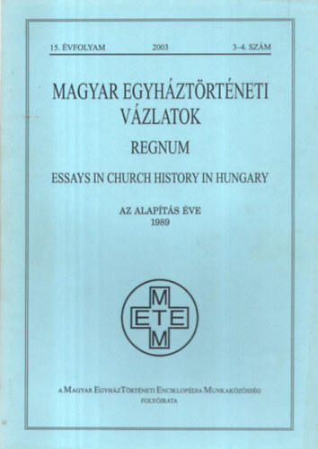 Magyar Egyhztrtneti Vzlatok 1993/3-4.