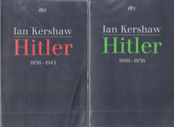 Ian Kershaw - 2 db német nyelvű könyv: Hitler 1889-1936 + 1936-1945
