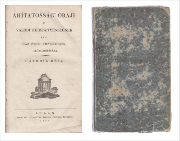 Johann Heinrich Daniel Zschokke - htatossg' rji a' valdi keresztnysgnek s a' hzi isteni tiszteletnek elmozdtsra VI.