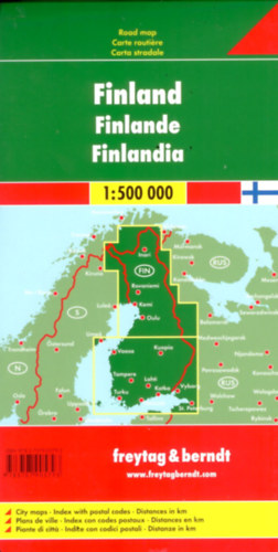 Finland (Road map - Finnország autópálya térkép)