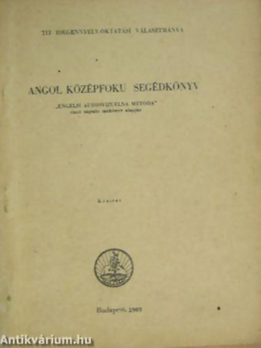 Angol k�z�pfok� seg�dk�nyv