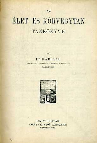 Dr. Hári Pál - Az élet- és kórvegytan tankönyve