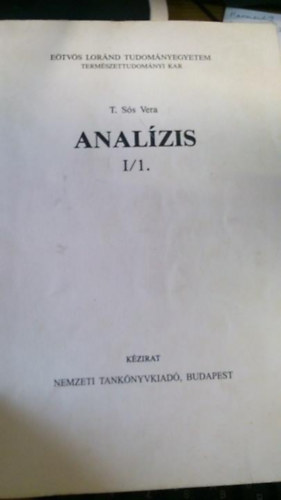 T. Ss Vera - Analzis I/1.
