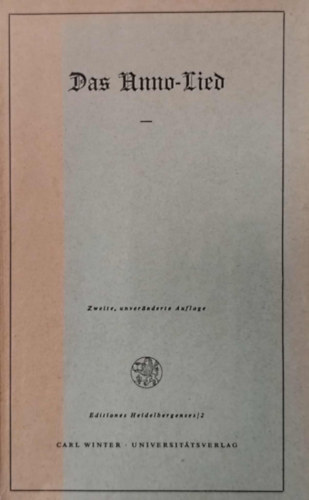 Hrsg. Martin Opitz - Das Anno-Lied