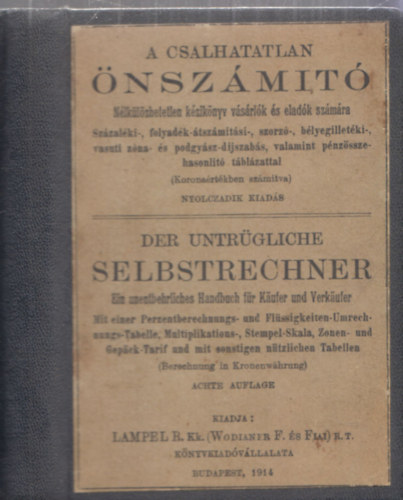 A csalhatatlan nszmt - Nlklzhetetlen kziknyv vsrlk s eladk szmra (magyar-nmet)