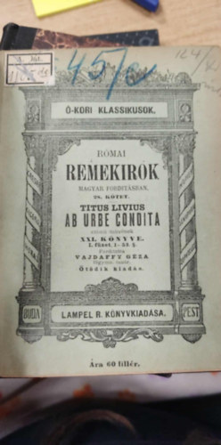 Titus Livius - Ab urbe condita (szemelvények a 21. könyvből)