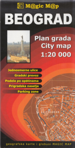 Beograd City Map 1:20 000 (Magic Map)