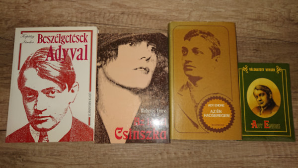 Ady Endre, Robotos Imre Kop�tsy S�ndor - 3 k�tet Ady Endr�r�l/-t�l �s egy versesk�tet aj�nd�kba: Besz�lget�sek Adyval, Az igazi Csinszka, Az �n hadseregem + Ady Endre: V�logatott versek