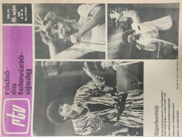 Rtv (R�di�- �s telev�zi��js�g) 45, XXXI. �vf. 1986. XI. 10-16.