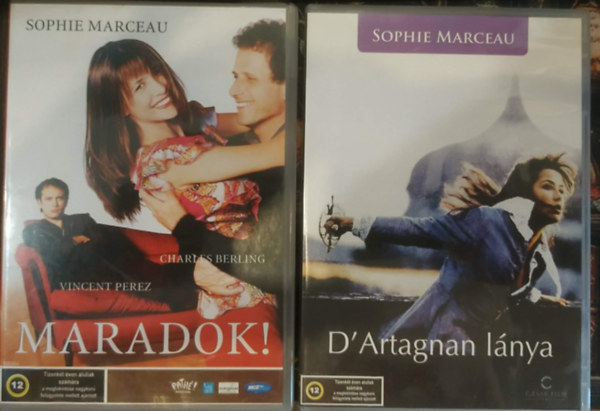 Sophie Marceau - 2 db DVD Sophie Marceau film: D'Artagnan lánya + + Maradok!