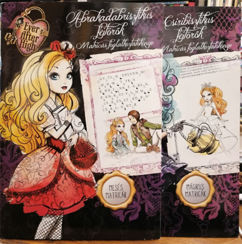 M�ra k�nyvkiad� - 2 db matric�s album: Abrakadabrisztikus fejt�r�k + Csiribisztikus fejt�r�k