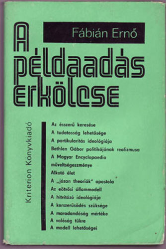 Fábián Ernő - A példaadás erkölcse