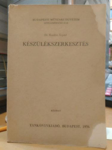 Dr. Kardos rpd - Kszlkszerkeszts - kzirat