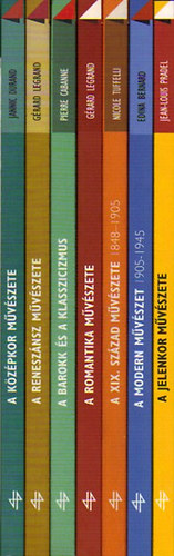 M�v�szett�rt�neti Szabadegyetem sorozat [teljes sorozat, 7 db.] A k�z�pkor m�v�szete, A renesz�nsz m�v�szete, A barokk �s a klasszicizmus, A romantika m�v�szete, A XIX. sz�zad m�v�szete (1848-1905), A modern m�v�szet (1905-1945), A
