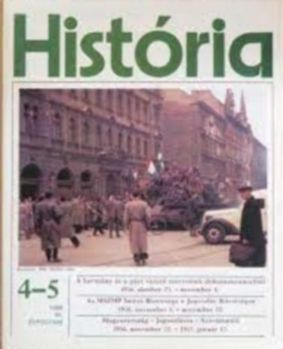 Glatz Ferenc   (szerk.) - Histria XI. vf. 4-5. szm (1989)
