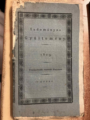 V�r�smarty Mih�l.  (szerk.) - Tudom�nyos Gy�jtem�ny 1829 IX. k�tet