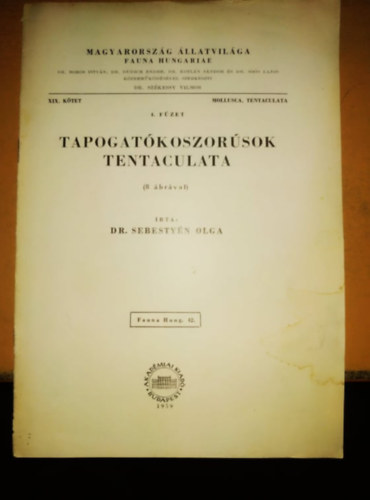 Dr. Sebestyn Olga - Tapogatkoszorsok tentaculata