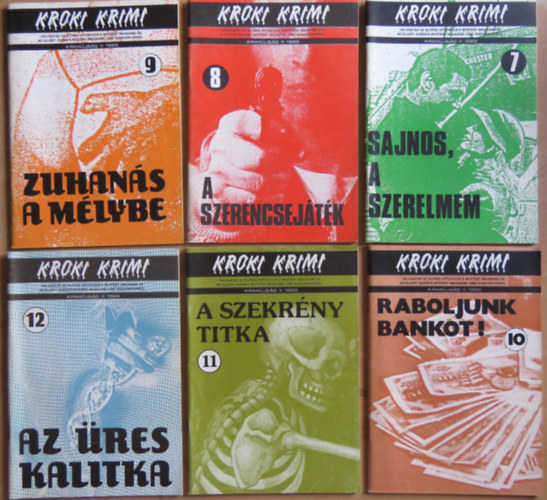 Kroki Krimi - 1989 teljes vfolyam 1-12. (12 db)