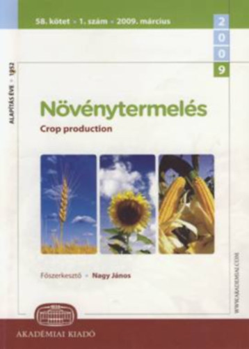 Nagy Lajos  (Szerk) - N�v�nytermel�s - Crop production